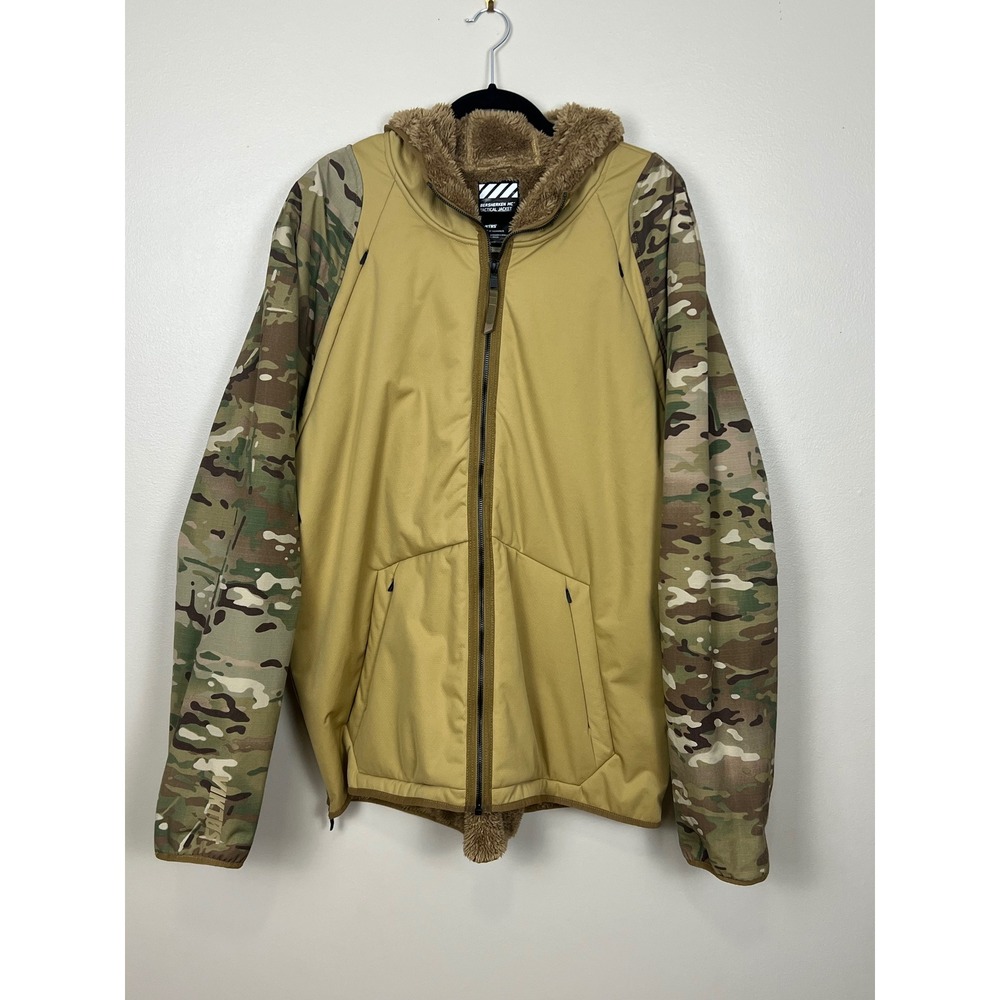 Viktos Bersherken MC Tactical Jacket Men 3XL Coyote MultiCam Fleece Lined Hooded